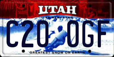 UT license plate C200GF