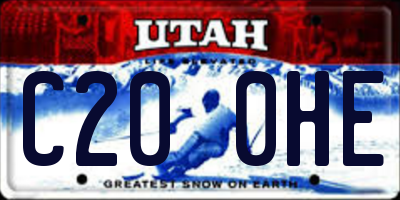 UT license plate C200HE