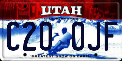 UT license plate C200JF