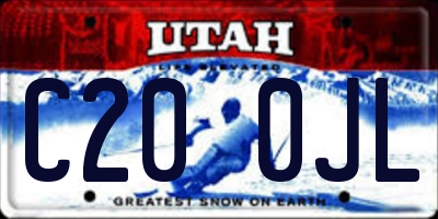 UT license plate C200JL