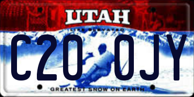 UT license plate C200JY