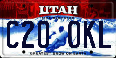 UT license plate C200KL