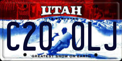UT license plate C200LJ