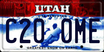 UT license plate C200ME