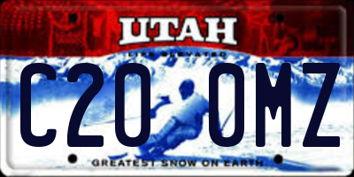 UT license plate C200MZ