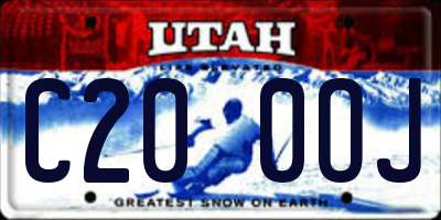 UT license plate C200OJ