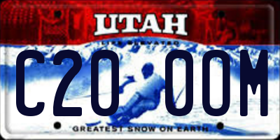 UT license plate C200OM