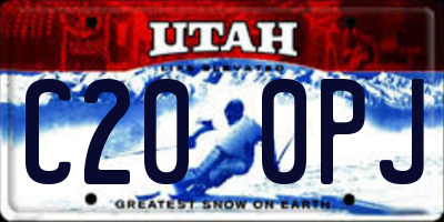 UT license plate C200PJ