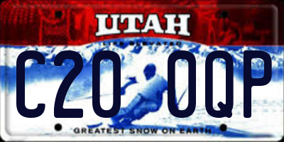 UT license plate C200QP