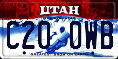 UT license plate C200WB