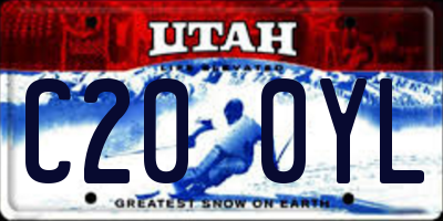 UT license plate C200YL