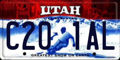 UT license plate C201AL