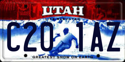 UT license plate C201AZ