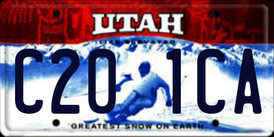 UT license plate C201CA