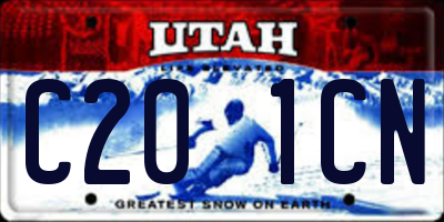 UT license plate C201CN