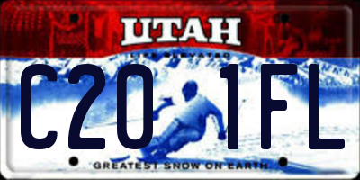 UT license plate C201FL