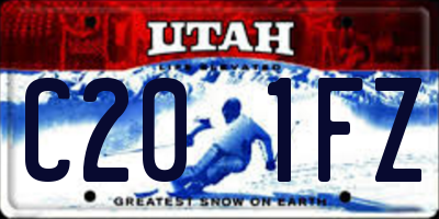 UT license plate C201FZ