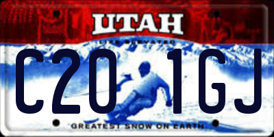 UT license plate C201GJ