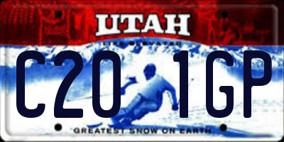 UT license plate C201GP
