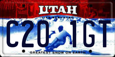 UT license plate C201GT