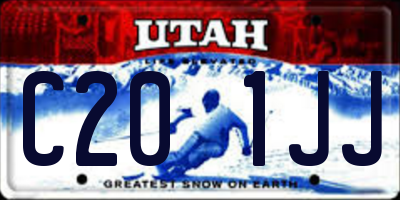 UT license plate C201JJ