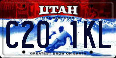 UT license plate C201KL