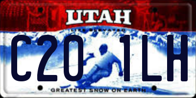 UT license plate C201LH