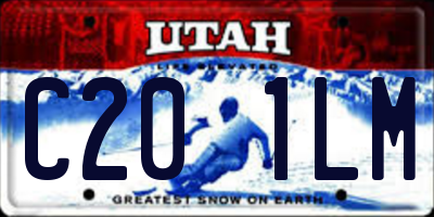 UT license plate C201LM