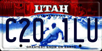 UT license plate C201LU