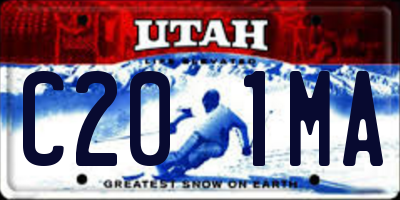 UT license plate C201MA