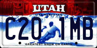 UT license plate C201MB