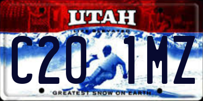 UT license plate C201MZ