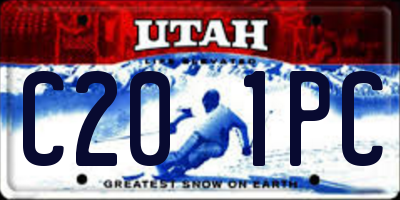 UT license plate C201PC
