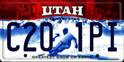 UT license plate C201PI