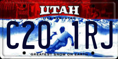 UT license plate C201RJ