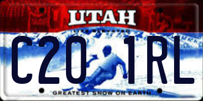 UT license plate C201RL