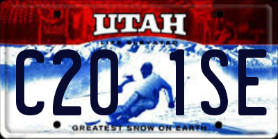 UT license plate C201SE
