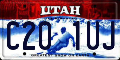 UT license plate C201UJ