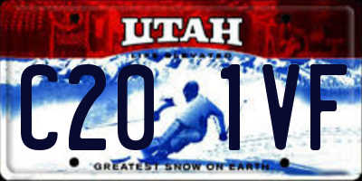 UT license plate C201VF