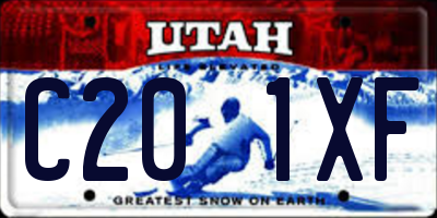 UT license plate C201XF