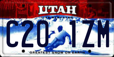UT license plate C201ZM