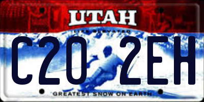 UT license plate C202EH