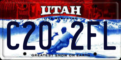 UT license plate C202FL