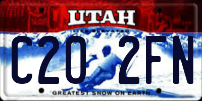 UT license plate C202FN