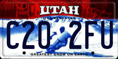 UT license plate C202FU