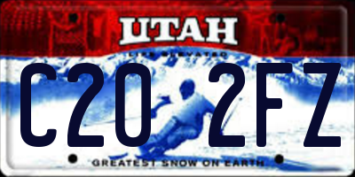 UT license plate C202FZ