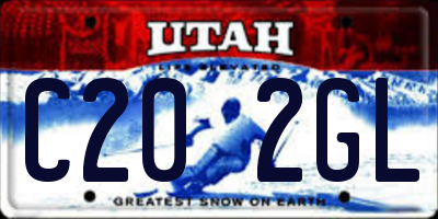 UT license plate C202GL