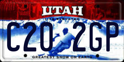 UT license plate C202GP