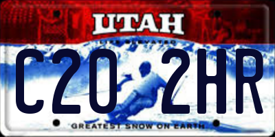 UT license plate C202HR