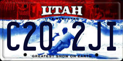 UT license plate C202JI